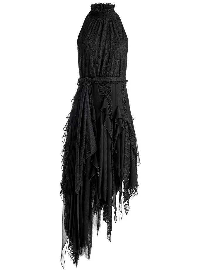 Alice Olivia DRESSES WOMEN MARZITA LACE MIDI DRESS Black