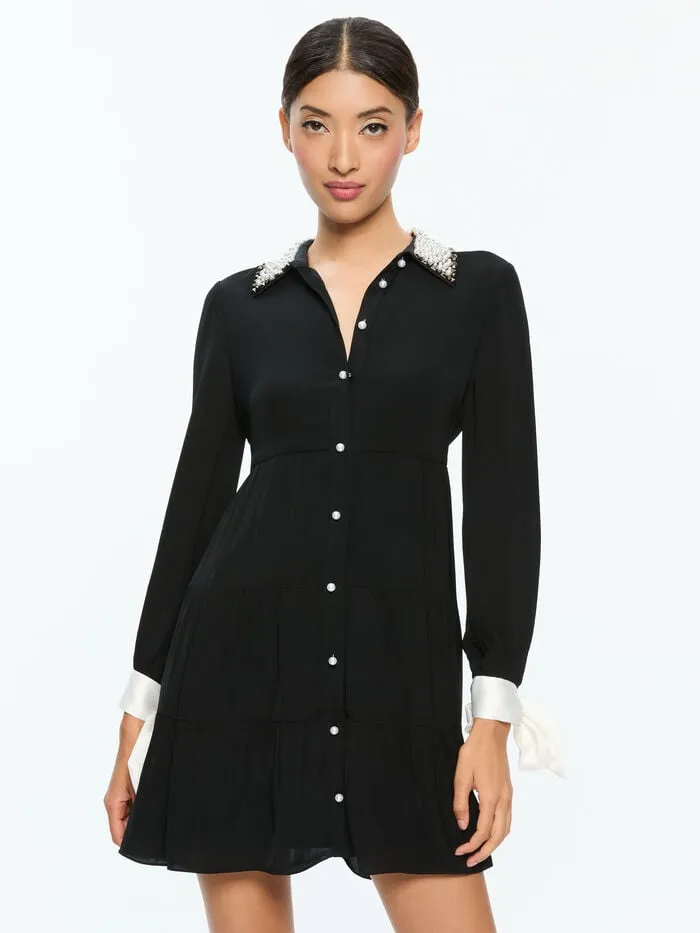 Alice Olivia DRESSES WOMEN MEEKO MINI DRESS Black