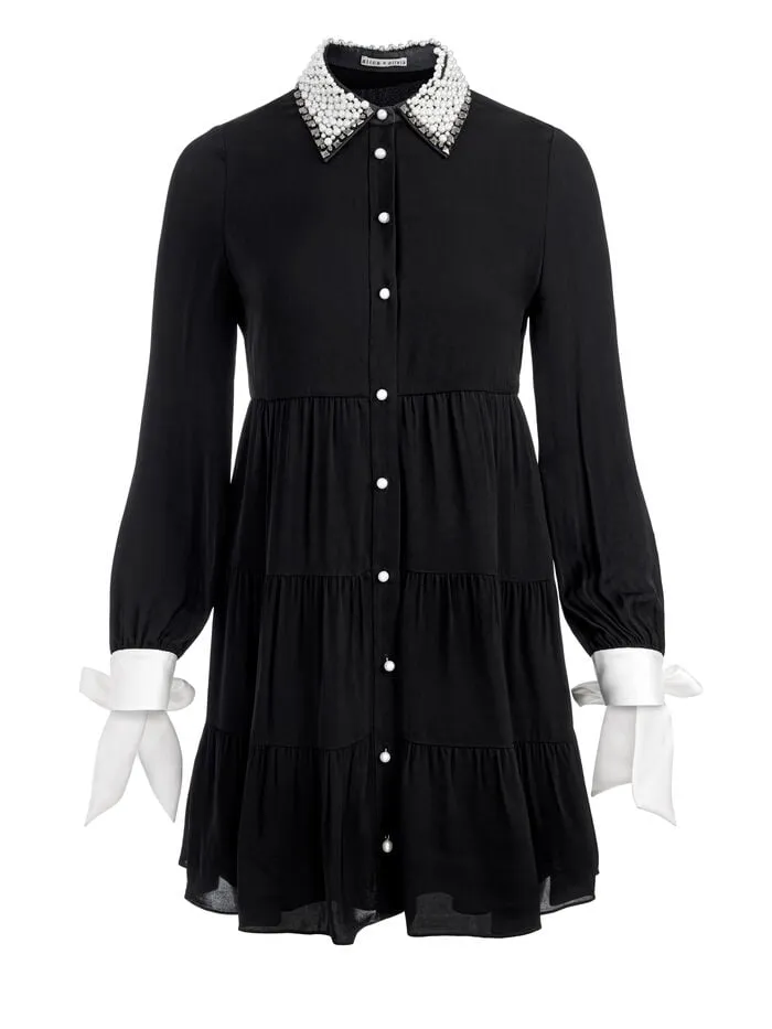 Alice Olivia DRESSES WOMEN MEEKO MINI DRESS Black
