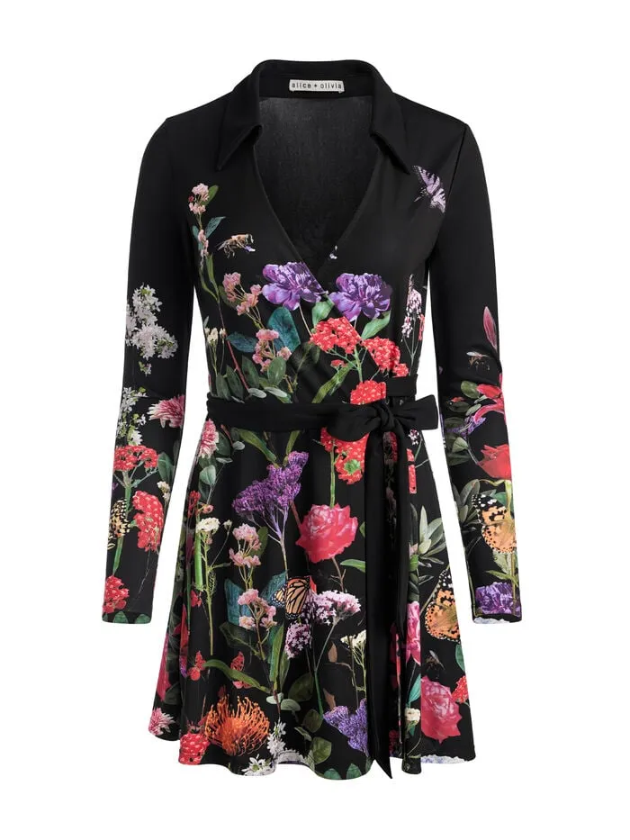 Alice Olivia DRESSES WOMEN MILLICENT MINI DRESS Secret Garden