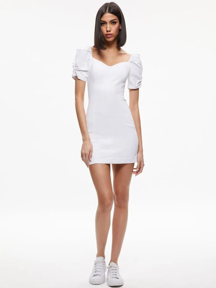 Alice Olivia DRESSES WOMEN MIMI DENIM MINI DRESS Vintage Sugar