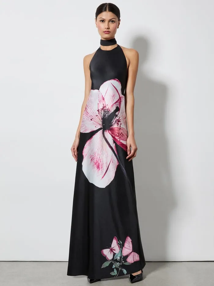 Alice Olivia DRESSES WOMEN MONTANA TIE BACK GOWN Luna Floral