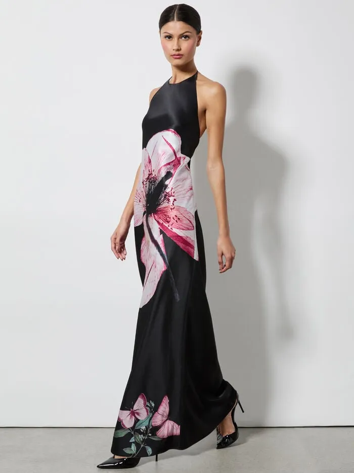 Alice Olivia DRESSES WOMEN MONTANA TIE BACK GOWN Luna Floral