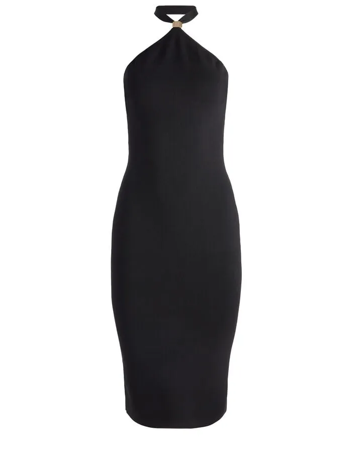 Alice Olivia DRESSES WOMEN NOE HALTER DRESS Black