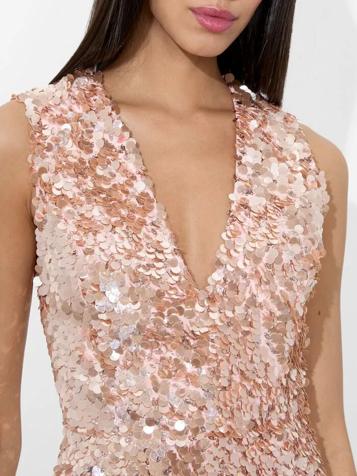Alice Olivia DRESSES WOMEN PACEY MINI DRESS Pearl Blush