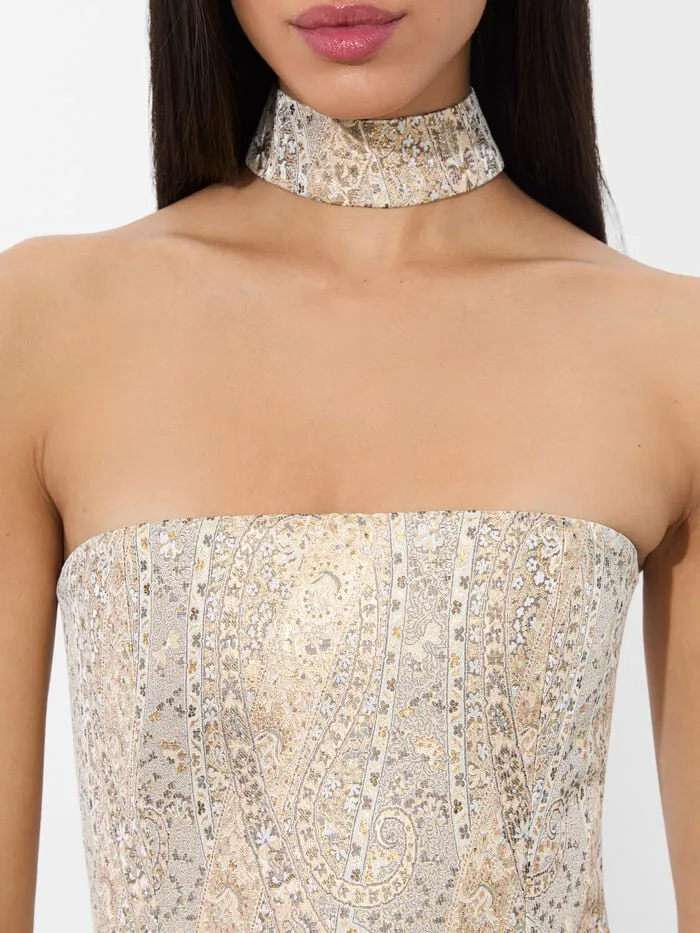 Alice Olivia DRESSES WOMEN PAIGE MINI DRESS Champagne