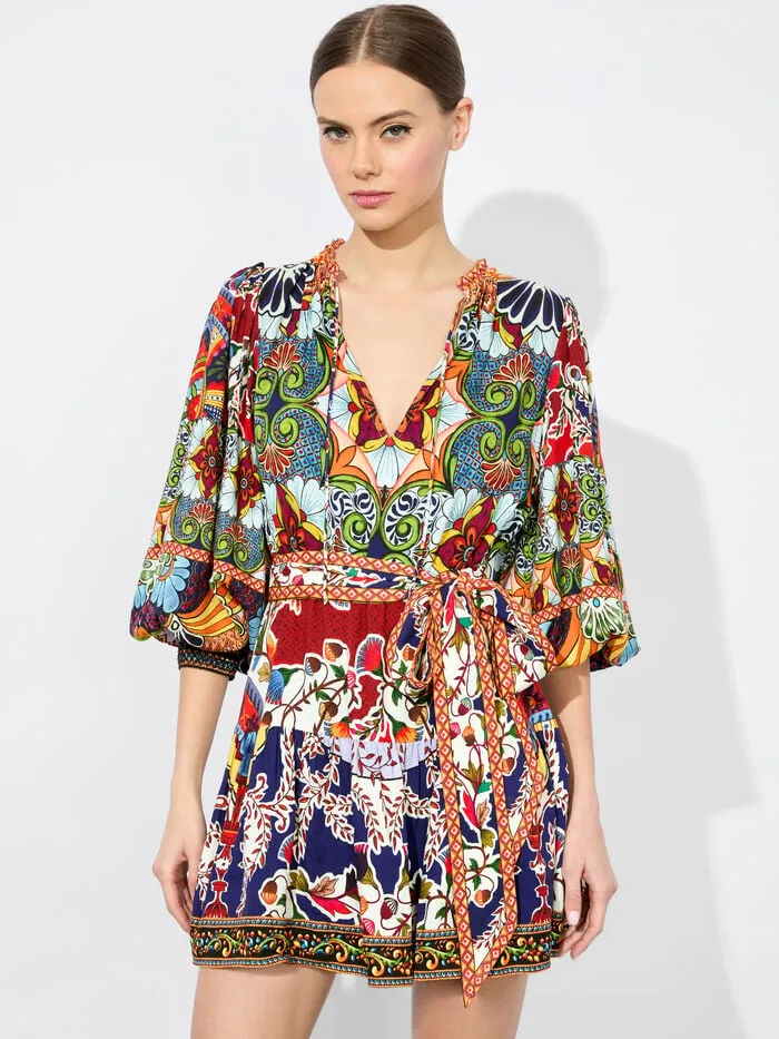 Alice Olivia DRESSES WOMEN SADIE MINI SHIRT DRESS On The Road
