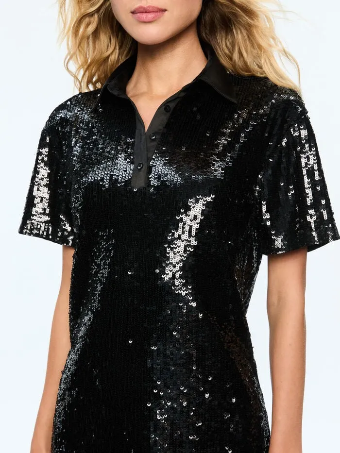 Alice Olivia DRESSES WOMEN TREVA POLO DRESS Black