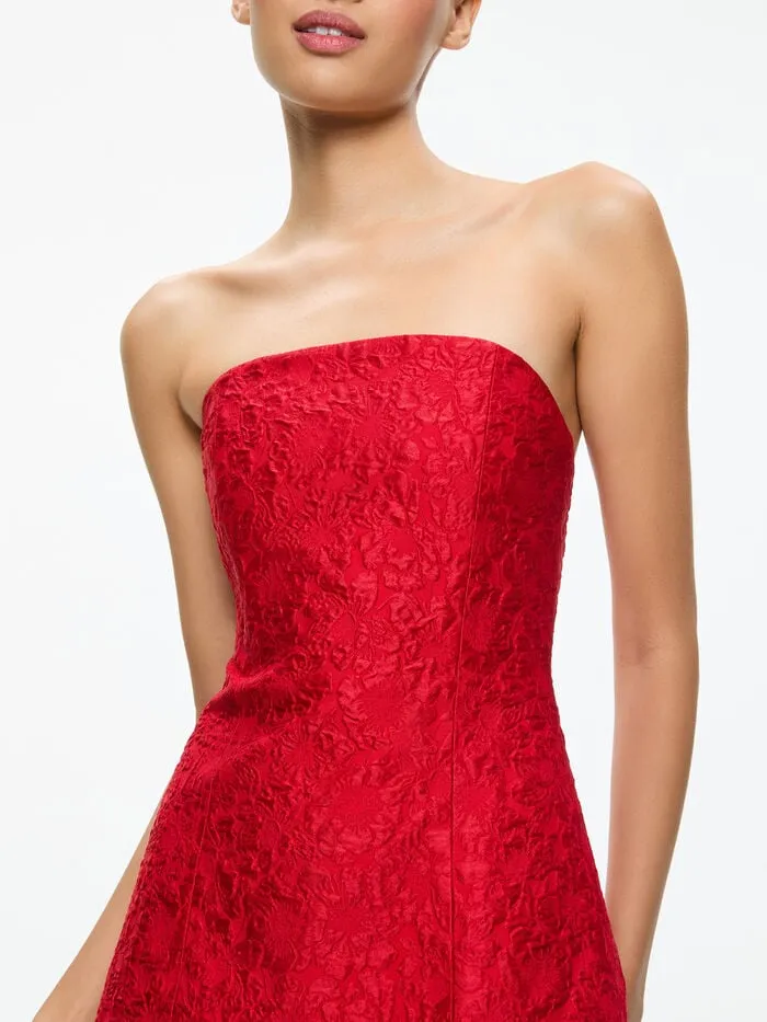 Alice Olivia DRESSES WOMEN VELIA MINI DRESS Perfect Ruby