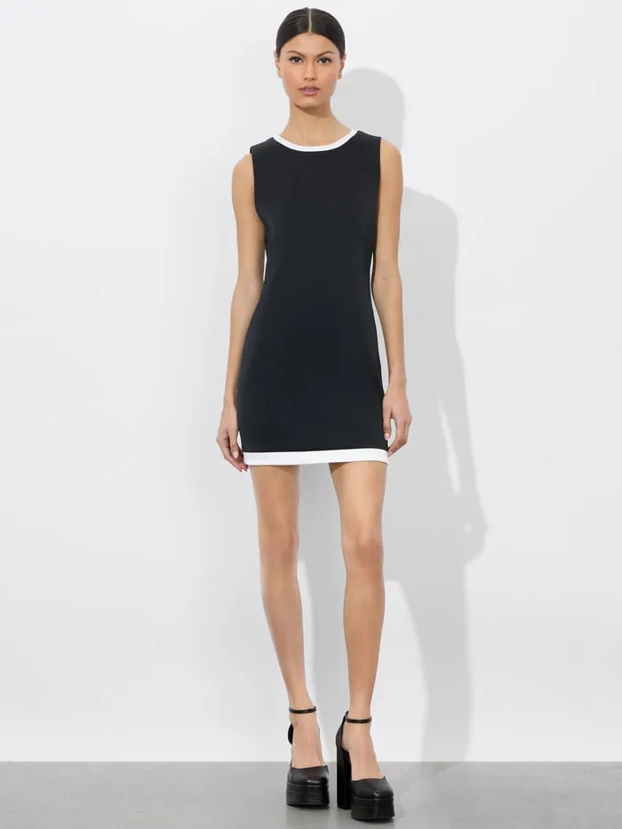 Alice Olivia DRESSES WOMEN WYNELL DRESS Blackandoff White