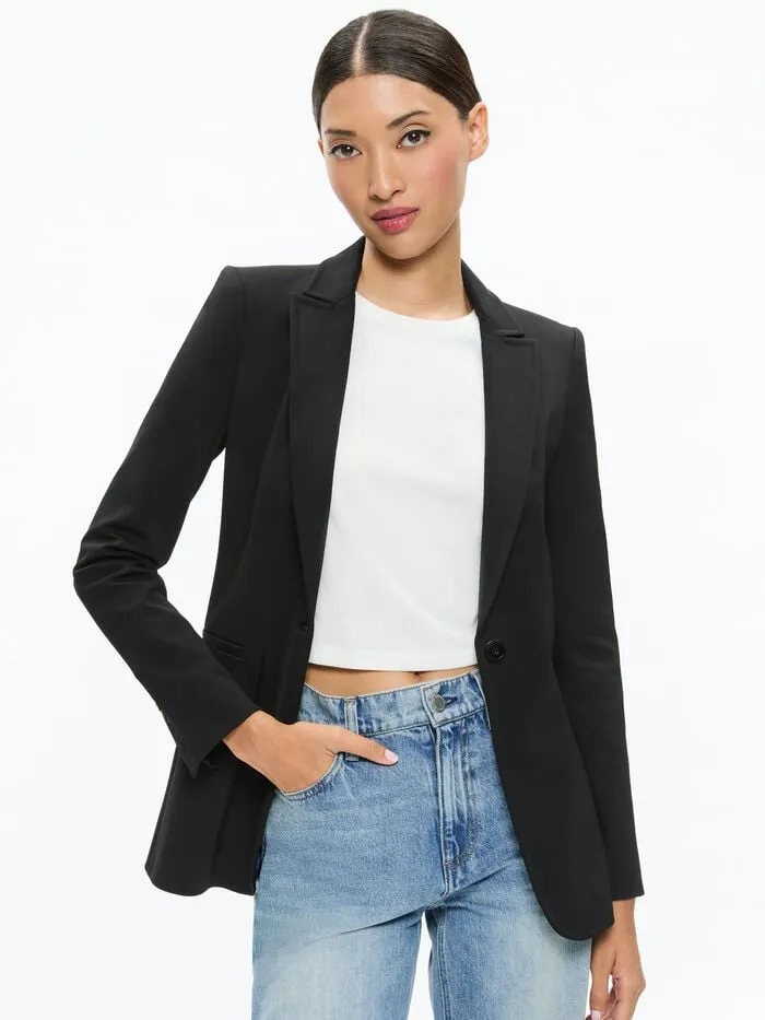 Alice Olivia JACKETS COATS WOMEN BREANN FITTED BLAZER Black