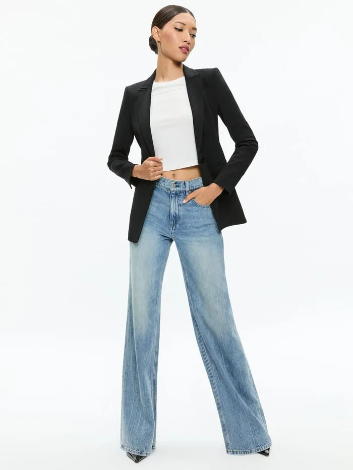 Alice Olivia JACKETS COATS WOMEN BREANN FITTED BLAZER Black