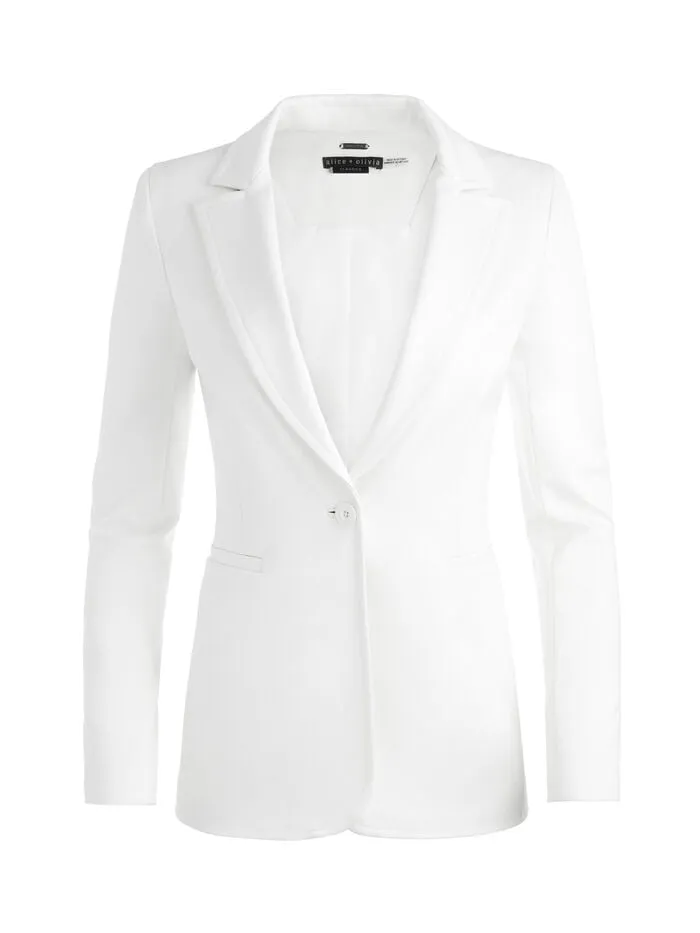 Alice Olivia JACKETS COATS WOMEN BREANN FITTED BLAZER Off White