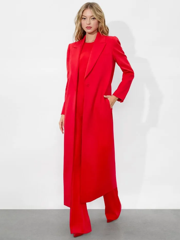 Alice Olivia JACKETS COATS WOMEN COLLEY LONG BLAZER Bright Ruby