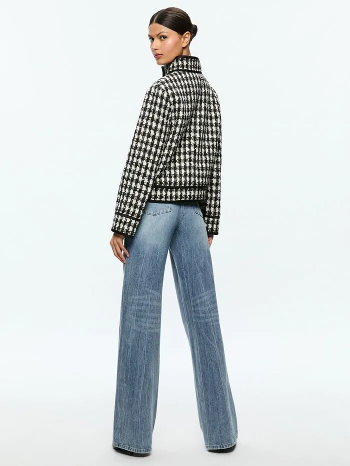 Alice Olivia JACKETS COATS WOMEN CORWIN JACKET Blackandwhite