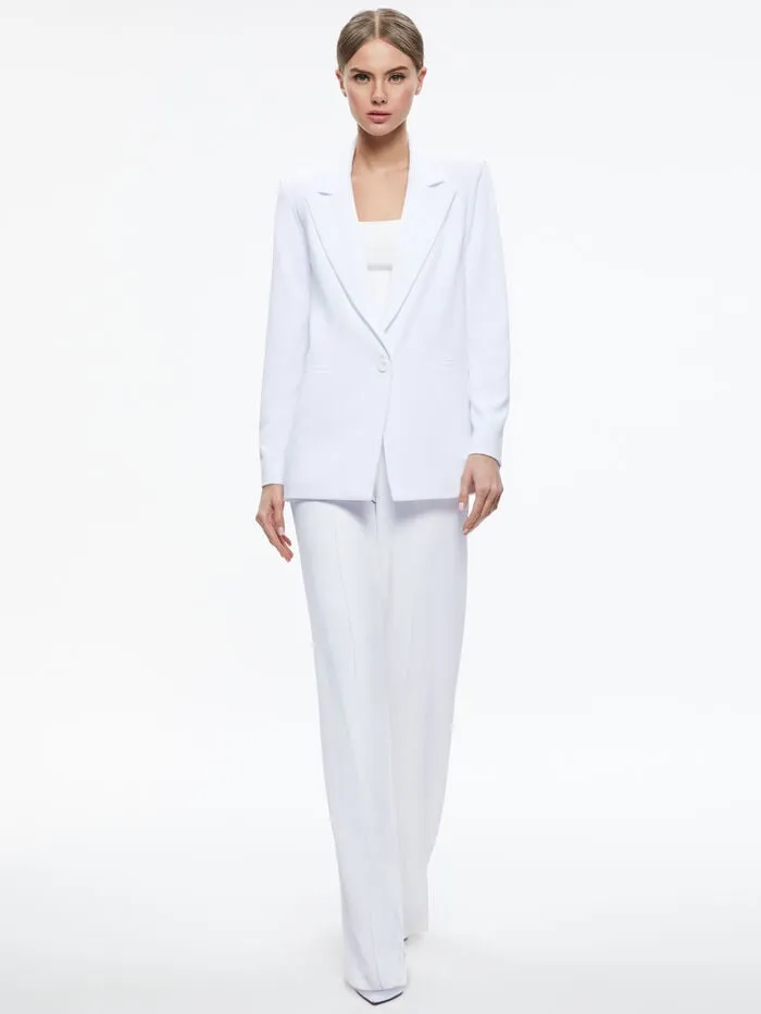 Alice Olivia JACKETS COATS WOMEN DENNY BOYFRIEND BLAZER White