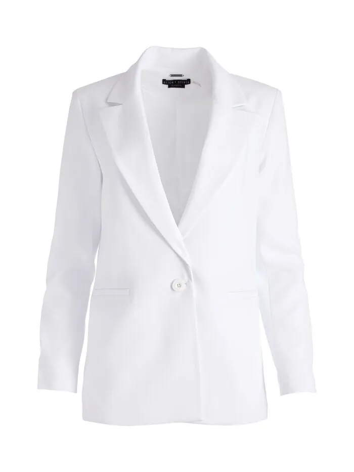 Alice Olivia JACKETS COATS WOMEN DENNY BOYFRIEND BLAZER White