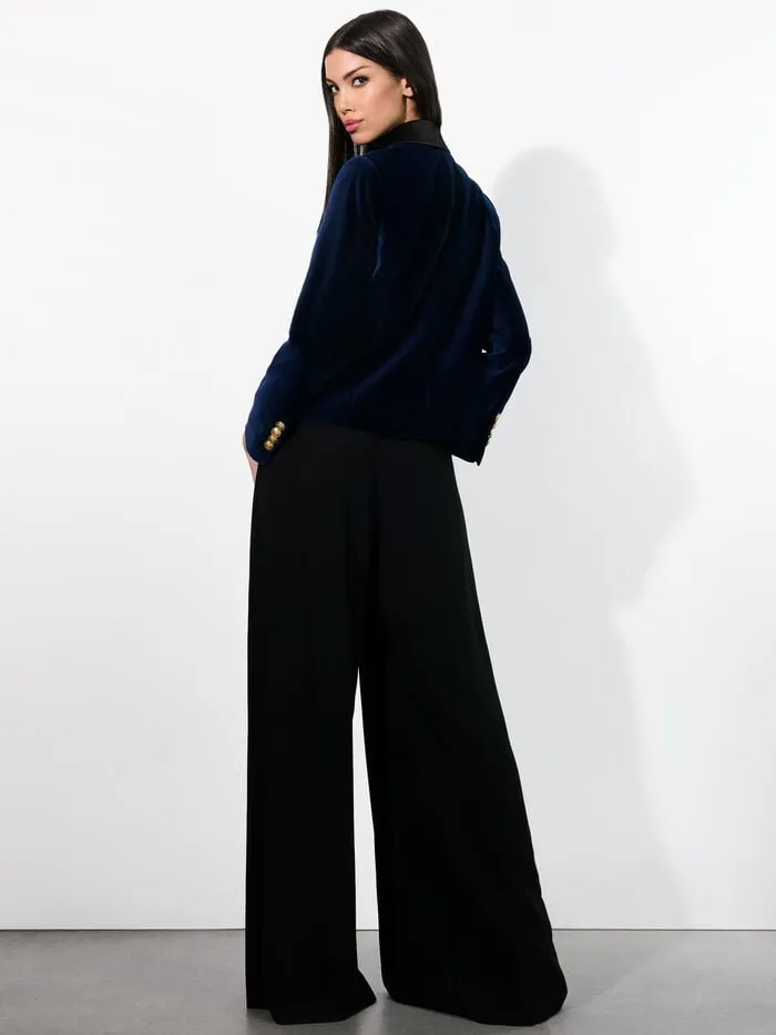 Alice Olivia JACKETS COATS WOMEN DEVYN VELVET BLAZER Midnight Blue