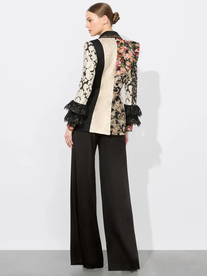 Alice Olivia JACKETS COATS WOMEN FAIE MIXED MEDIA BLAZER Multi