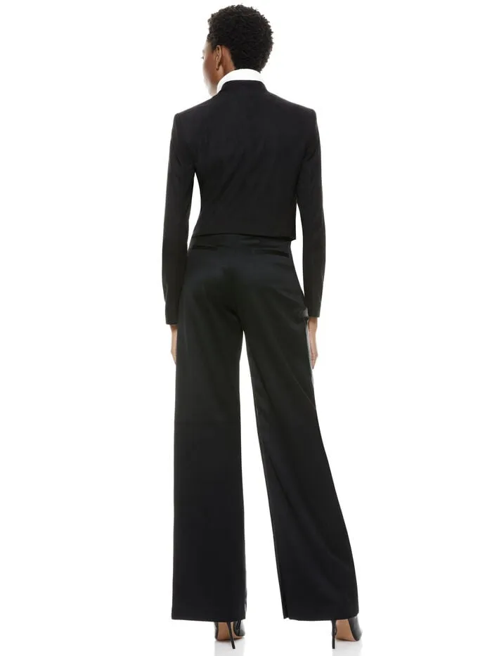 Alice Olivia JACKETS COATS WOMEN HARVEY SUEDE JACKET Black