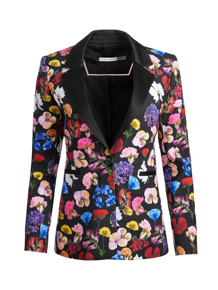 Alice Olivia JACKETS COATS WOMEN HUNDLEY BLAZER Timeless Blossom