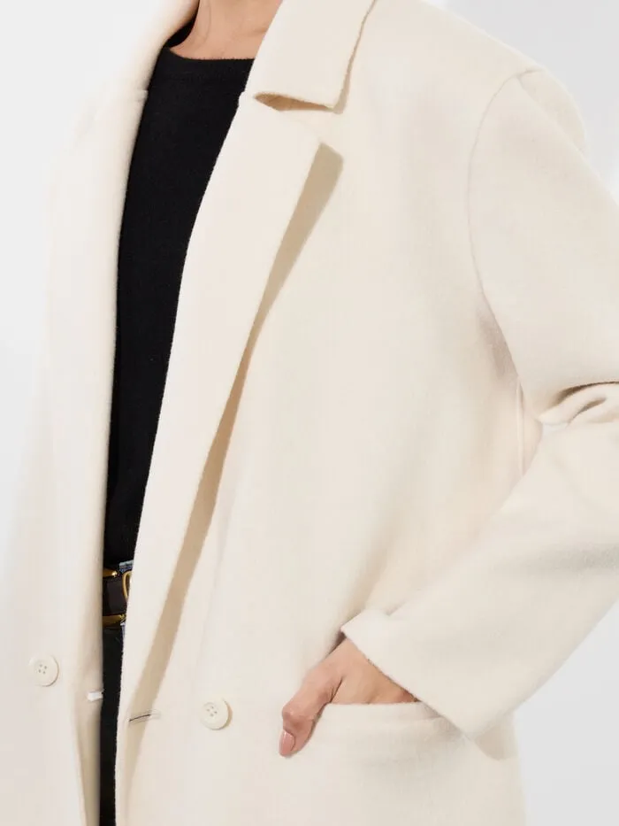 Alice Olivia JACKETS COATS WOMEN JIMMY COAT Off White