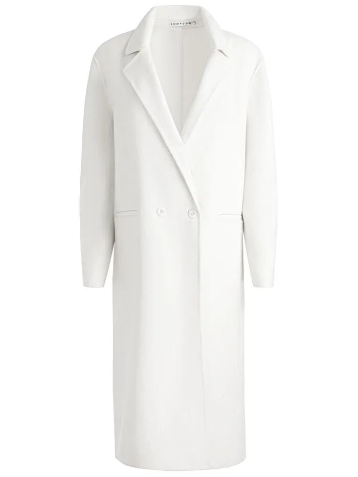 Alice Olivia JACKETS COATS WOMEN JIMMY COAT Off White