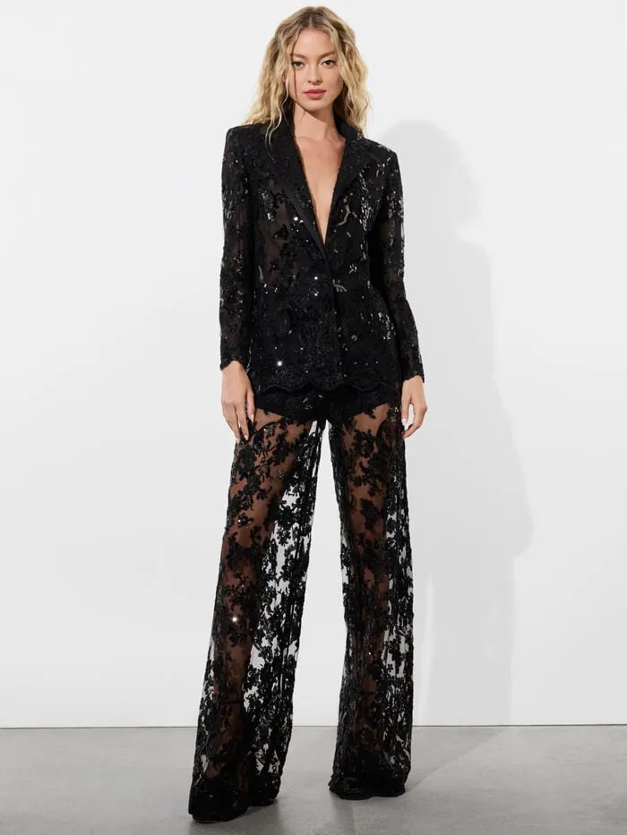 Alice Olivia JACKETS COATS WOMEN JUDITH EMBELLISHED BLAZER Black