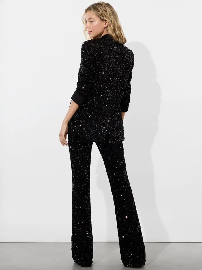 Alice Olivia JACKETS COATS WOMEN JUSTIN SEQUIN BLAZER Black