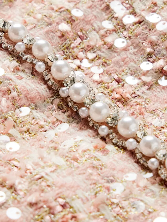 Alice Olivia JACKETS COATS WOMEN KIDMAN JACKET Pearl Blush