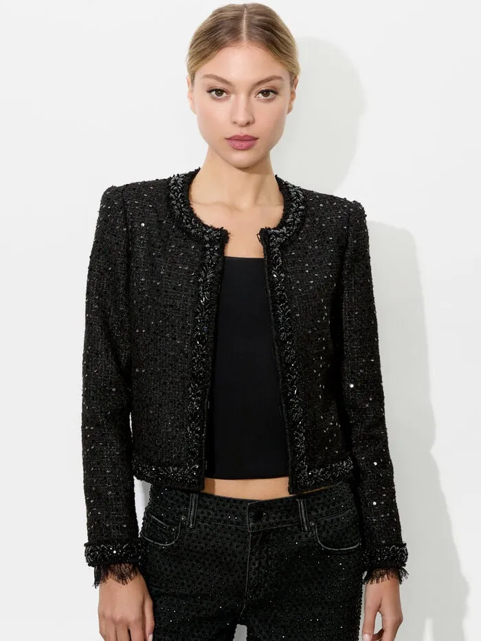 Alice Olivia JACKETS COATS WOMEN LANDON JACKET Black