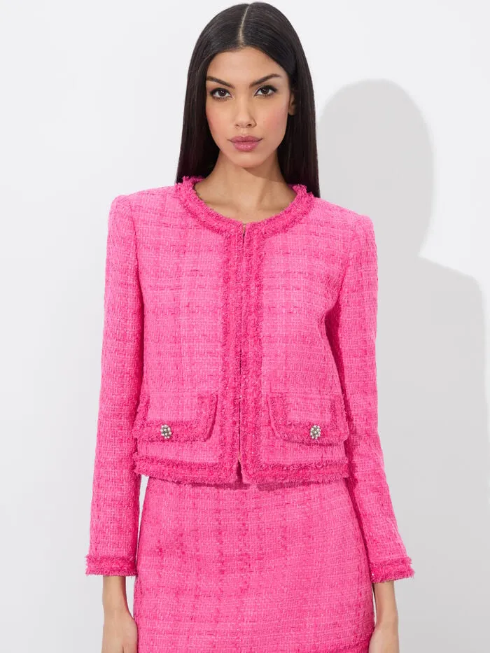 Alice Olivia JACKETS COATS WOMEN LANDON JACKET Wild Pink