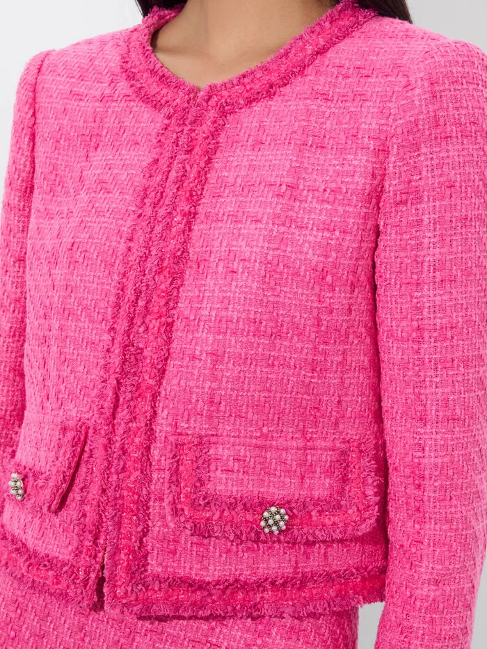 Alice Olivia JACKETS COATS WOMEN LANDON JACKET Wild Pink