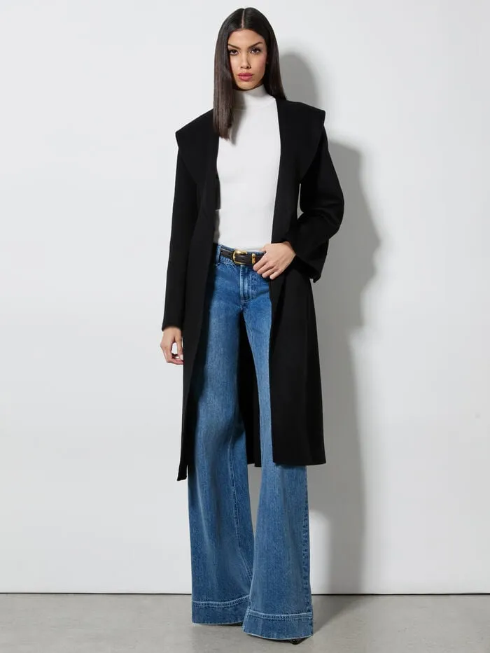 Alice Olivia JACKETS COATS WOMEN MARCELENE MIDI COAT Black