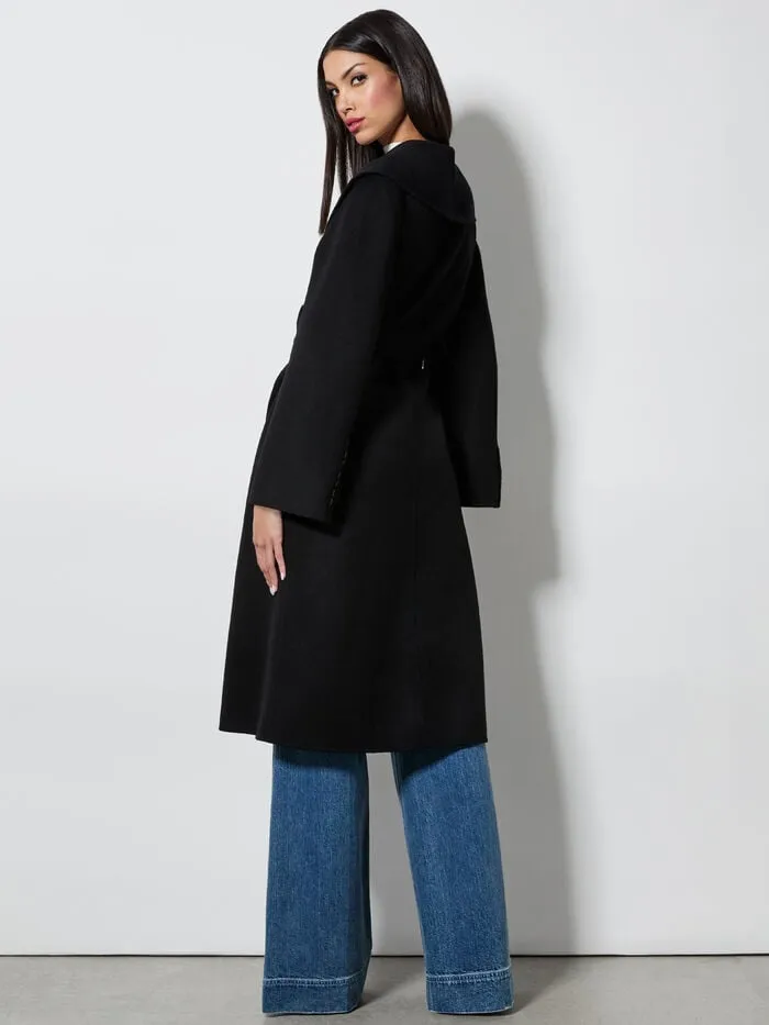 Alice Olivia JACKETS COATS WOMEN MARCELENE MIDI COAT Black