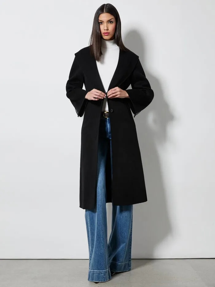 Alice Olivia JACKETS COATS WOMEN MARCELENE MIDI COAT Black