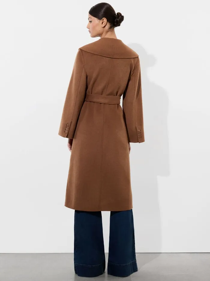 Alice Olivia JACKETS COATS WOMEN MARCELENE MIDI COAT Camel