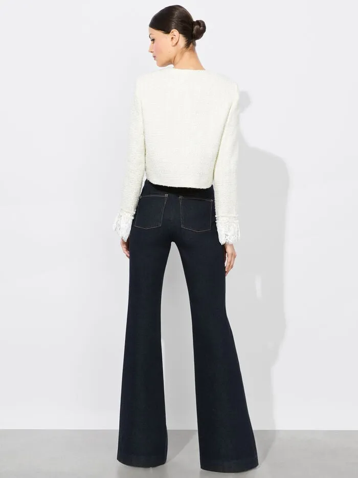 Alice Olivia JACKETS COATS WOMEN MILLIE JACKET Off Whiteandoatmeal