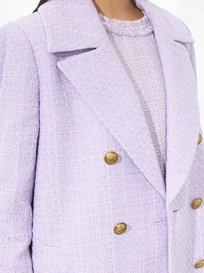 Alice Olivia JACKETS COATS WOMEN NICHOLAS DOUBLE BREASTED COAT Lilac