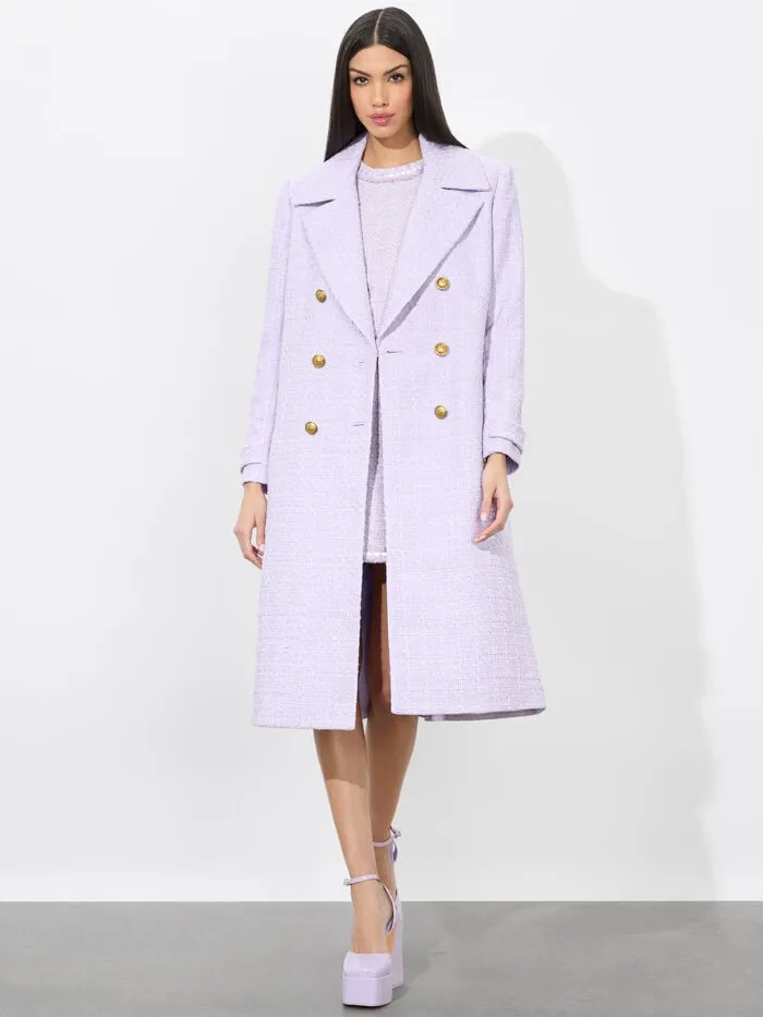Alice Olivia JACKETS COATS WOMEN NICHOLAS DOUBLE BREASTED COAT Lilac