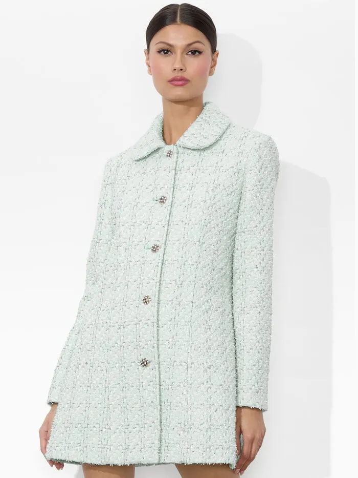 Alice Olivia JACKETS COATS WOMEN PURCELL PEACOAT Sea Spray
