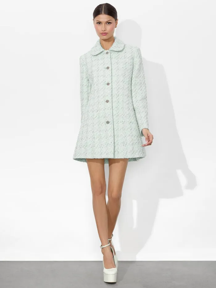 Alice Olivia JACKETS COATS WOMEN PURCELL PEACOAT Sea Spray