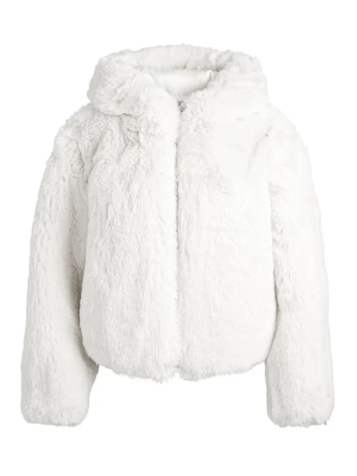 Alice Olivia JACKETS COATS WOMEN ROWE FAUX FUR BOMBER Off White