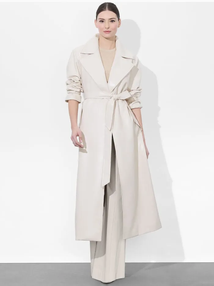Alice Olivia JACKETS COATS WOMEN SULLIVAN VEGAN TRENCH Chino