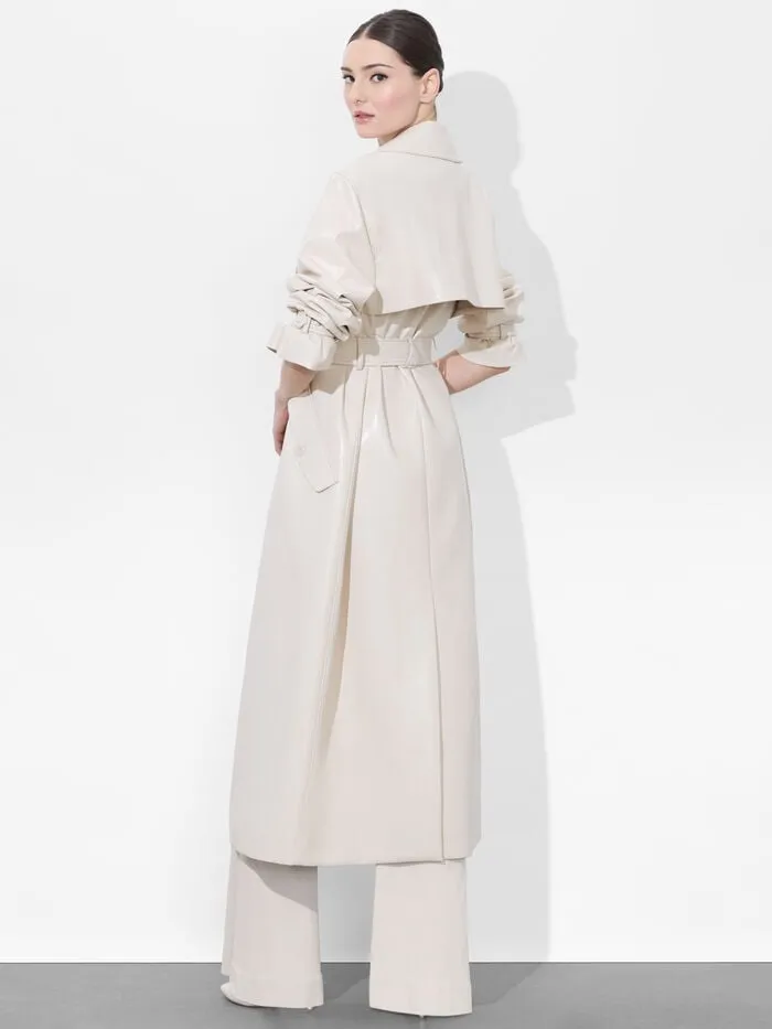 Alice Olivia JACKETS COATS WOMEN SULLIVAN VEGAN TRENCH Chino