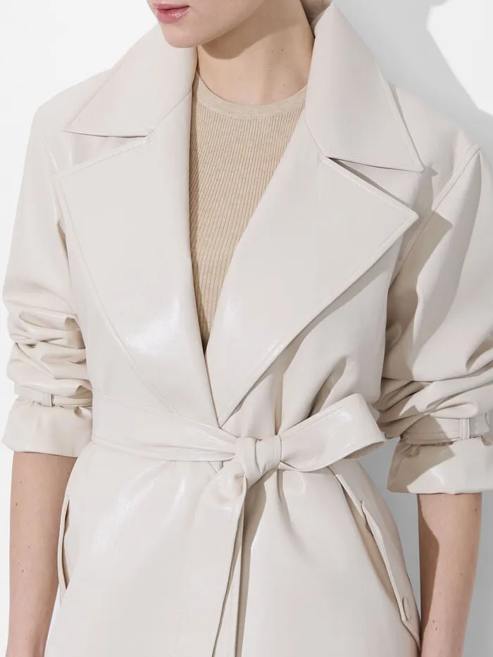 Alice Olivia JACKETS COATS WOMEN SULLIVAN VEGAN TRENCH Chino
