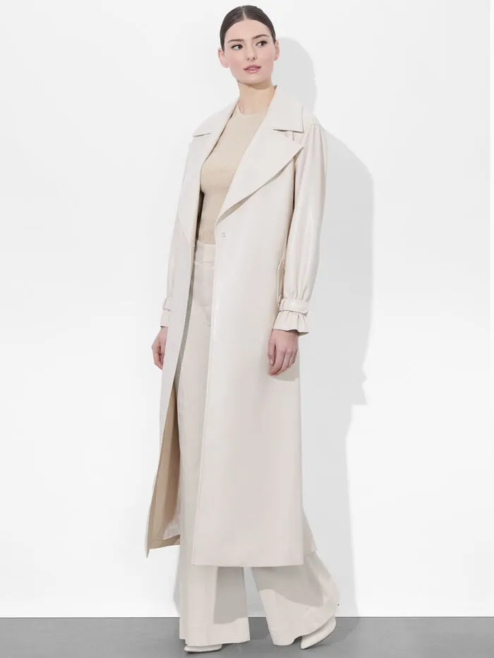 Alice Olivia JACKETS COATS WOMEN SULLIVAN VEGAN TRENCH Chino