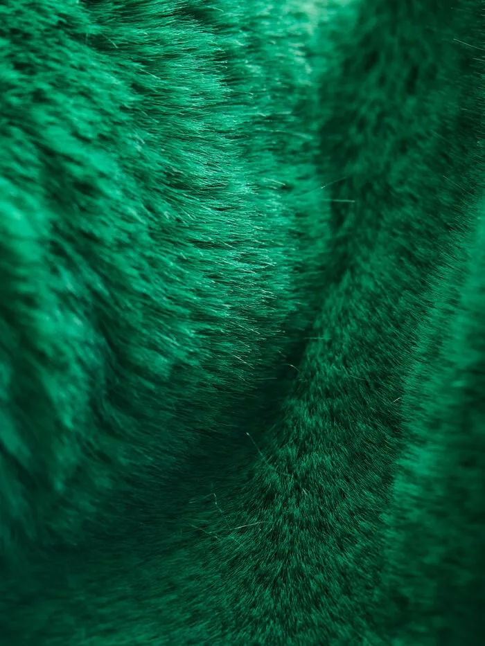 Alice Olivia JACKETS COATS WOMEN YETTA FAUX FUR COAT Forest Green