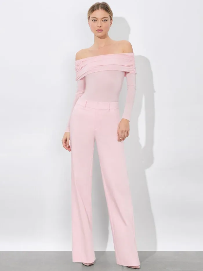 Alice Olivia PANTS WOMEN ALEXANDER TROUSER Shell Pink