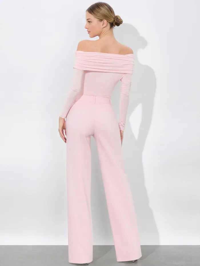 Alice Olivia PANTS WOMEN ALEXANDER TROUSER Shell Pink